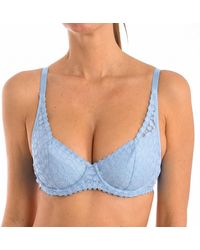 DIM - Push-Up Underwire Bra With Floral Lace 00Dfe - Lyst