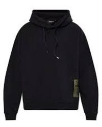DSquared² - Patch Design Zwarte Hoodie - Lyst
