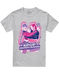 K-Pop Demon Hunters - Adult Huntr/X Scrapbook Logo T-Shirt (Sport Heather) - Lyst