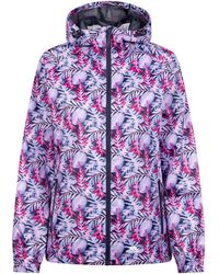 Trespass - Ladies Indulge Foliage Print Packaway Jacket /Lilac) - Lyst