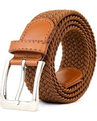 Woodland Leathers - Woven Stretchy Belt - Lyst