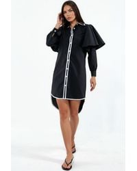 Msn-Collection - Long-Sleeve Button-Front T-Shirt - Lyst
