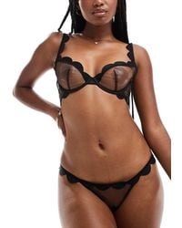 Bluebella - Jasmine Wired Mesh Bra With Scallop Detail - Lyst