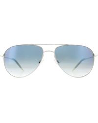 Oliver Peoples - Sunglasses Benedict 1002 5241/3F Chrome Sapphire Vfx Metal - Lyst