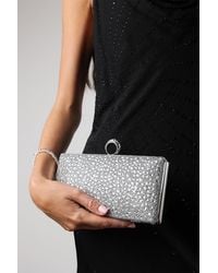 Where's That From - Wheres 'Reve' Crystal Embellished Clutch Bag With Ring Handle - Lyst