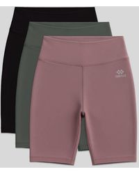 TOMMY LIFE - Short High-Waist Slim-Fit Sports Leggings - Lyst
