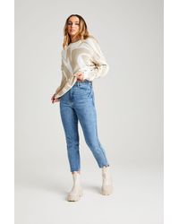 Urban Bliss - Mid Tanya Straight Leg Jean - Lyst