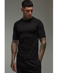 BoohooMAN - Tall Active Gym Raglan Muscle Fit T-Shirt - Lyst