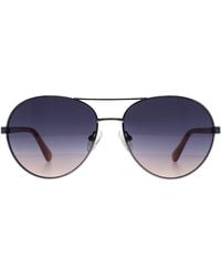Guess - Aviator Herren Glänzend Leicht Nickeltin Blau Gradient Gu5213 - Lyst