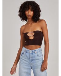Pink Vanilla - Diamante Detail Boob Tube - Lyst