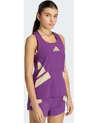 adidas Originals - Adizero Road To Records Singlet - Lyst