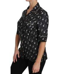 Dolce & Gabbana - Zijden Overhemd Met Gitaar En Trompet Print - Lyst