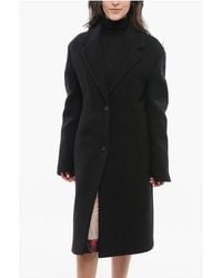 Off-White c/o Virgil Abloh - Jas Van Wolmix Met Getailleerde Taille In Zwart - Lyst