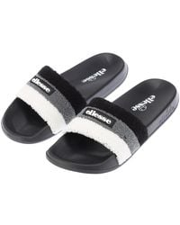 Ellesse - Triply Stripe Patterned Open Toe Slides - Lyst