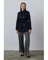 GUSTO - Tailored Short Trench Coat - Lyst