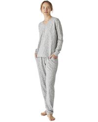 J&j Brothers - Jjbep1800 Long Sleeve Cotton Pajamas - Lyst