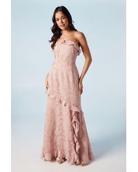 Oasis - Rose Georgette One Shoulder Bridesmaids Dress - Lyst