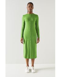 LK Bennett - Annie Dresses,Lime - Lyst