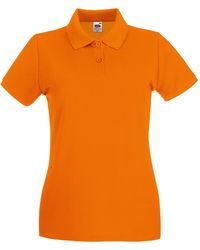 Fruit Of The Loom - Ladies Premium Cotton Pique Lady Fit Polo Shirt - Lyst