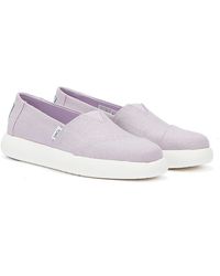 TOMS - Alpargata Mallow Canvas Light Orchid Shoes - Lyst