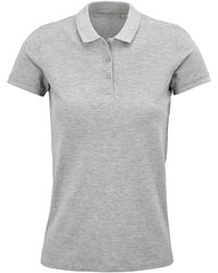 Sol's - Ladies Planet Marl Pique Organic Polo Shirt - Lyst