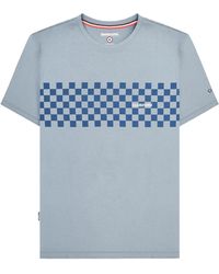 Lambretta - Aw24 Two Tone Panelled T-Shirt (Dusky/ Cotton - Lyst