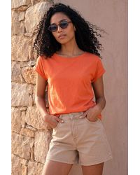 Roman - Plain Stretch Cotton Jersey T-Shirt - Lyst