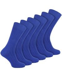 Sock Snob - Plain Coloured Cotton Rich Ribbed Dress Socks - Lyst