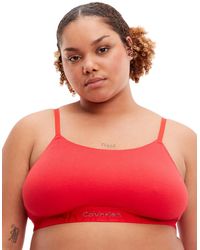 Calvin Klein - Embossed Icon Holiday Bralette Bra - Lyst