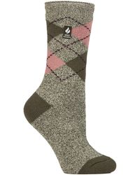 Heat Holders - Ladies Thermal Lite Patterned Socks For Winter - Lyst
