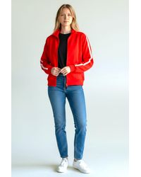 New Look - Retro Full Zip Track Jacket Viscose - Lyst