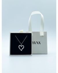 SVNX - Heart Shape Pendant Necklace - Lyst