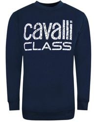 Roberto Cavalli - Bold Floral Design Sweatshirt Cotton - Lyst