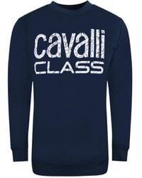 Roberto Cavalli - Bold Floral Design Sweatshirt Cotton - Lyst