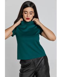 Conquista - Short Sleeve Dark Top By - Lyst