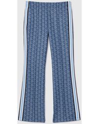 Lacoste - Flared Joggingbroek Met Monogram-Motief Voor - Lyst