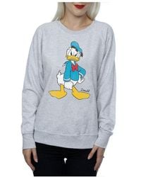Disney - Ladies Angry Donald Duck Heather Sweatshirt (Heather) - Lyst