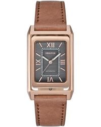 Heritor - Esteban Leather Band Watch - Lyst