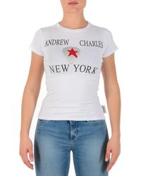 Andrew Charles by Andy Hilfiger - T-Shirt Ts501 03 1002 Tarana Cotton - Lyst