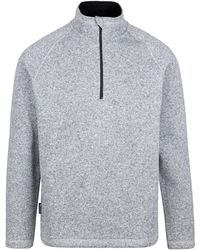 Trespass - Corsham Marl Half Zip Fleece Top - Lyst