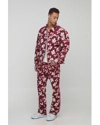 BoohooMAN - Tall Floral Tapestry Oversized Overshirt - Lyst