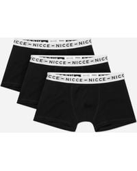Nicce London - 3-Pack Stretch Waist/ Trailstar Boxers 0038 K011 0001 Cotton - Lyst