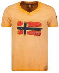 GEOGRAPHICAL NORWAY - Kurzarm-t-shirt Sw1561hgn Mann - Lyst