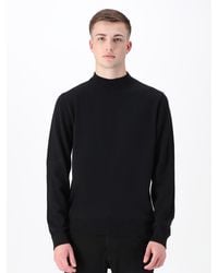 Luke 1977 - Jenson Funnel Neck Knitted Jumper - Lyst