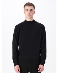 Luke 1977 - Jenson Funnel Neck Knitted Jumper - Lyst
