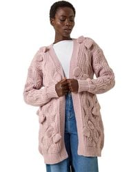 Roman - Bow Embellished Knit Cardigan - Lyst