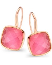 Orphelia - 'isabella' Dames 925 Sterling Zilveren Hang Oorbellen - Lyst