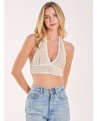 Pink Vanilla - Detail Crochet Bralette - Lyst