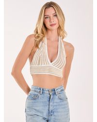 Pink Vanilla - Detail Crochet Bralette - Lyst