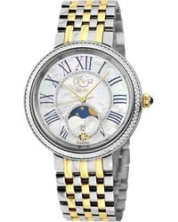 Gv2 - Genoa Ss Case, Mop Dial, Two Tone Stainless Steel Watch - Lyst